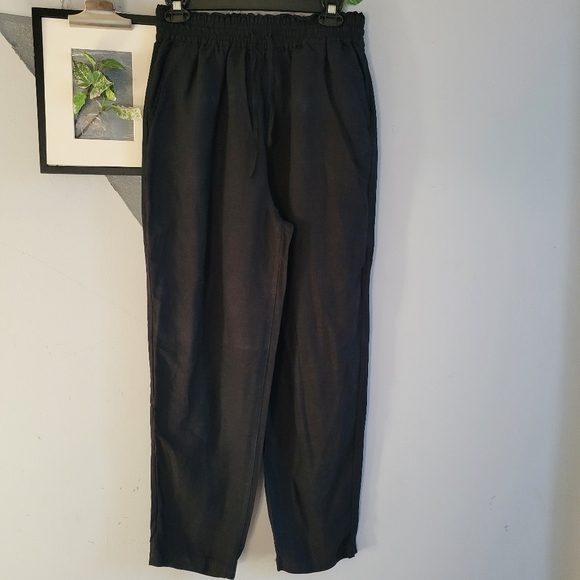 Blank NYC Linen Pull On Drawstring Pants S - Picture 1 of 10